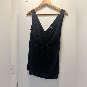 Banana Republic black V tank, size M